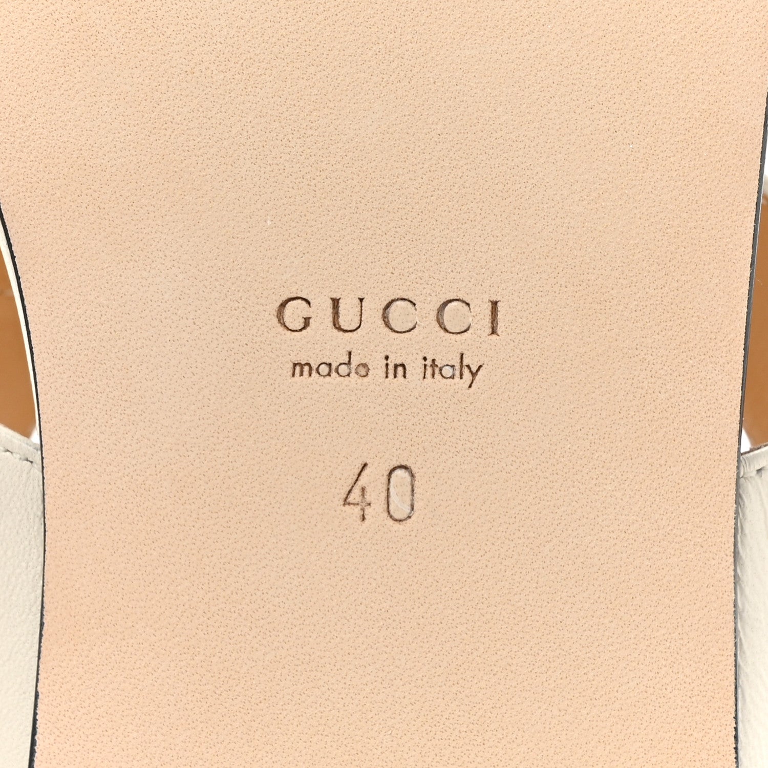 Gucci Calfskin Double G Thong Flat Sandals 40 White 6 of 10