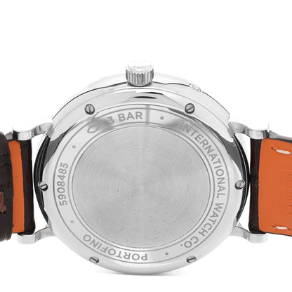 IWC Stainless Steel Alligator Diamond 37mm Portofino Moon Phase Automatic Watch IW459011 5 of 6