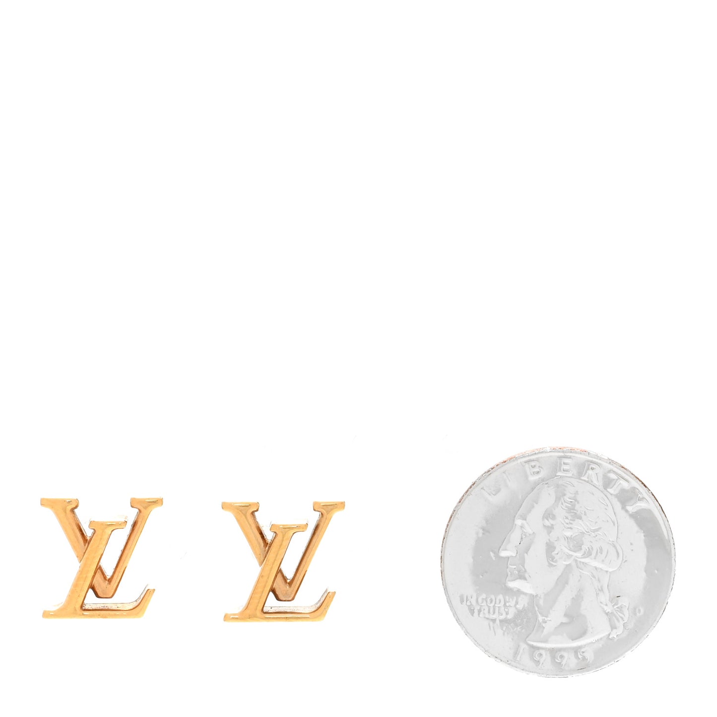 Metal LV Iconic Earrings Gold
