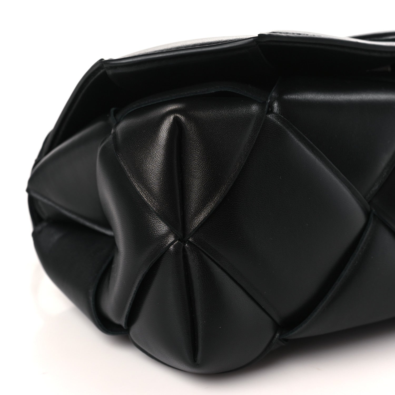 Bottega Veneta Nappa Intreccio Padded Top Handle Shoulder Bag Black 7 of 8
