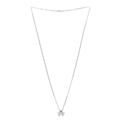 Van Cleef & Arpels 18K White Gold Diamond Mini Frivole Pendant Necklace 3 of 7