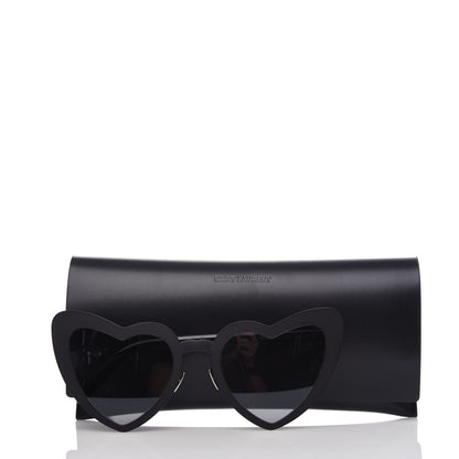 Saint Laurent Acetate Loulou SL196 Sunglasses Black 7 of 7