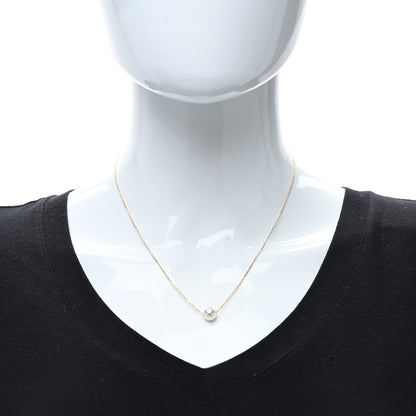 Mikimoto 18K Yellow Gold Akoya Pearl 8mm Pendant Necklace 2 of 5