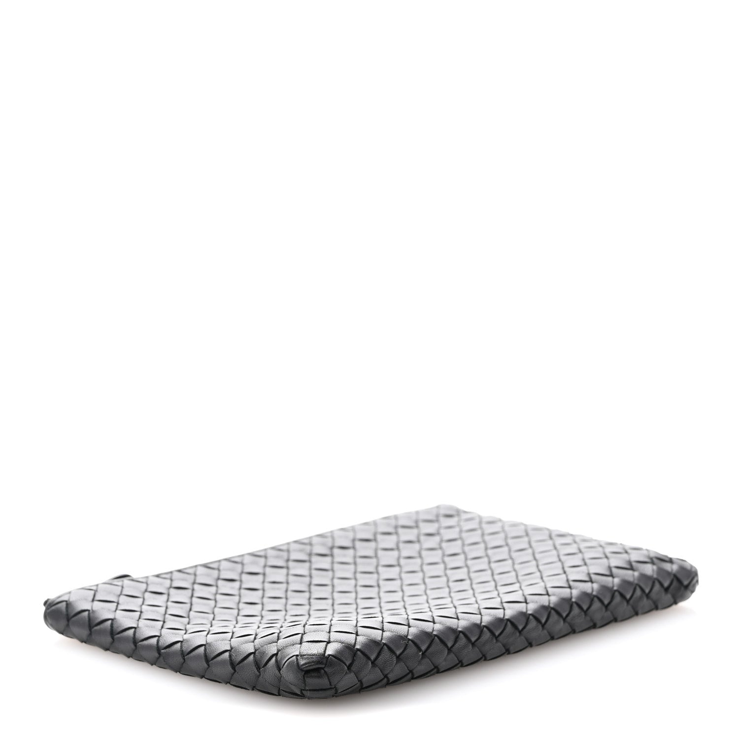 Bottega Veneta Nappa Intrecciato Flat Zip Pouch Black 4 of 12