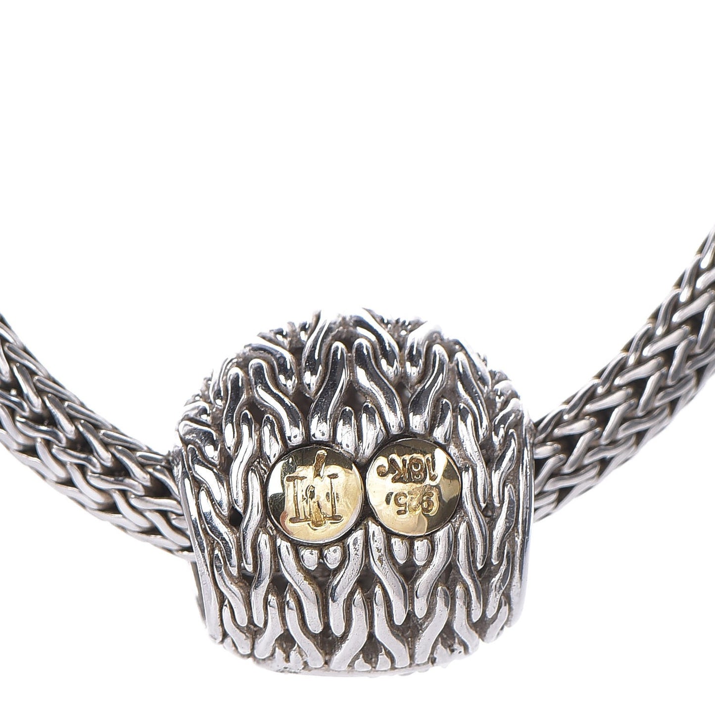 Sterling Silver Diamond Half Ball Pendant Necklace