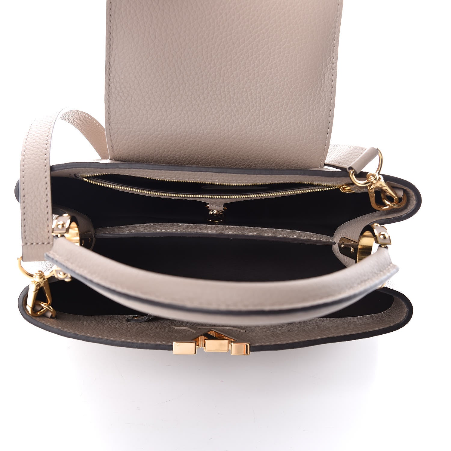 Louis Vuitton Taurillon Capucines PM Galet 7 of 15