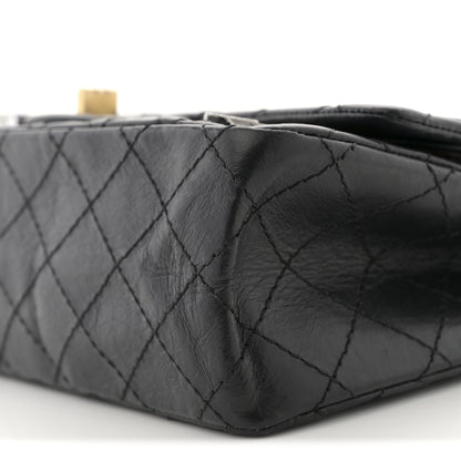 Chanel Aged Calfskin Lucky Charms 2.55 Reissue 225 Flap Black 10 of 10