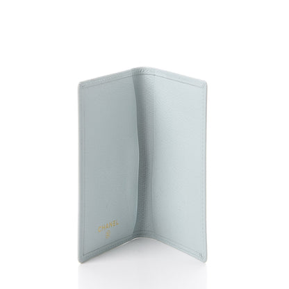 Chanel Grained Calfskin Small CC Button Pocket Agenda Cover Light Blue 5 of 9
