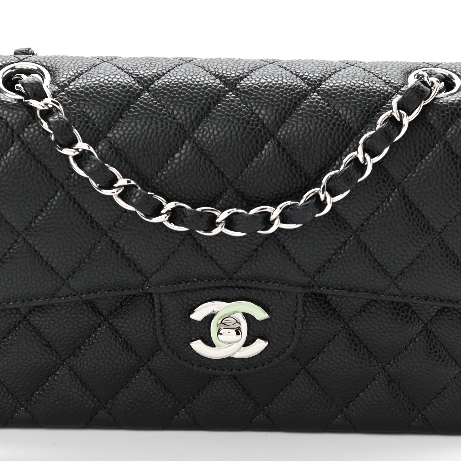 Chanel Caviar Quilted Small Double Flap Black 7 of 10