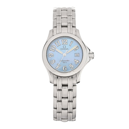 Omega Stainless Steel Blue Mother of Pearl 26mm Seamaster 120M Quartz Watch 2581.88 1 of 5