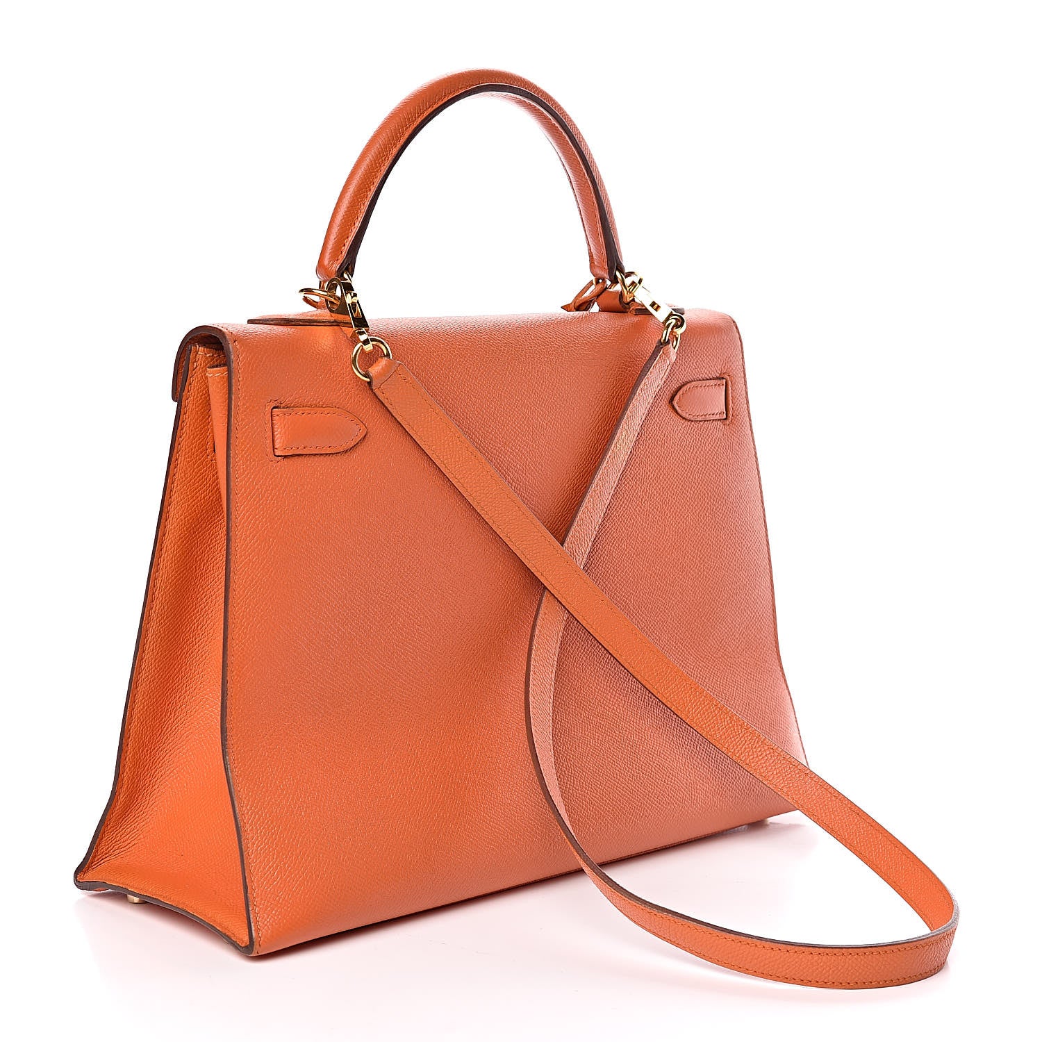 Hermes Epsom Kelly Sellier 32 Orange 3 of 10