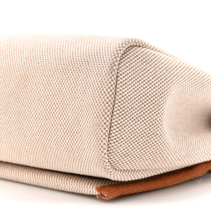 Hermes Military Toile Vache Hunter Herbag Zip Retourne 20 Ecru Beige Fauve 9 of 10
