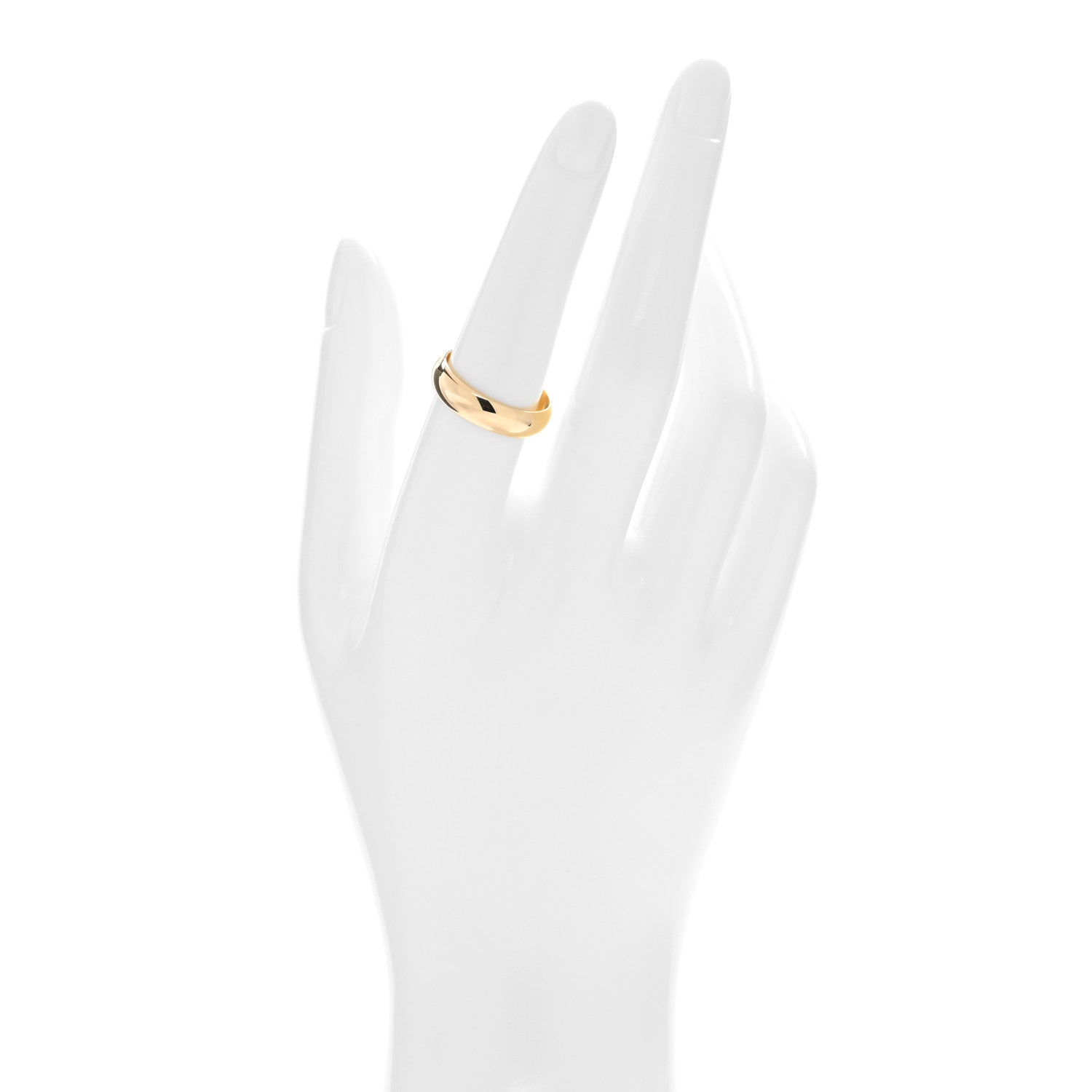 Cartier 18K Yellow Gold 5mm 1895 Wedding Band Ring 56 7.5 2 of 5