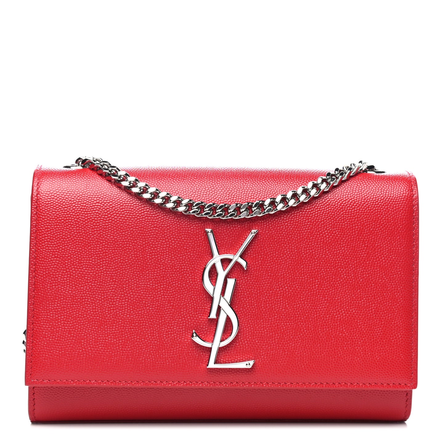 Grain De Poudre Small Monogram Kate Satchel Red