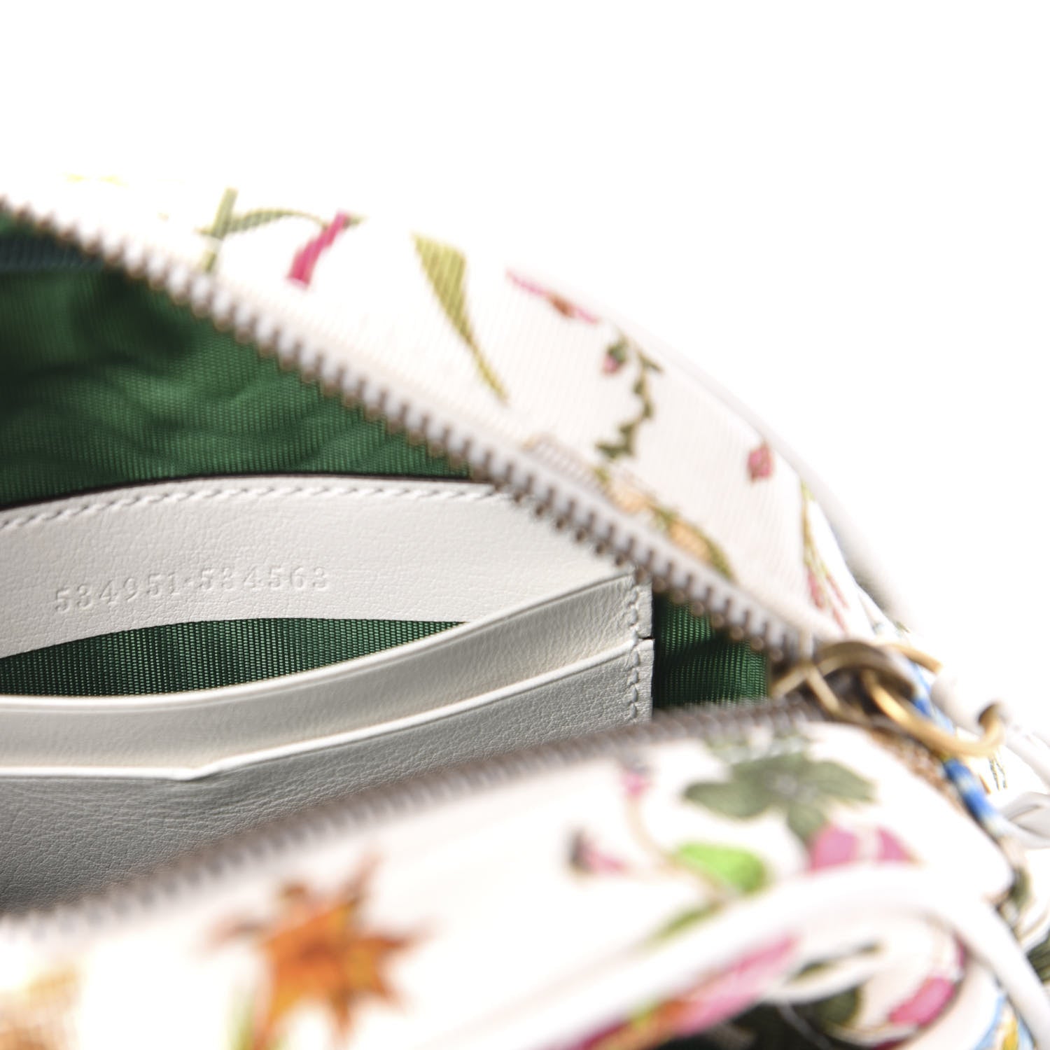 Gucci Canvas Flora Floral Trapuntata Mini Zumi Dome Shoulder Bag White 7 of 11