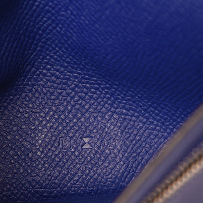Hermes Epsom Bearn Gusset Wallet Bleu Electrique 7 of 9