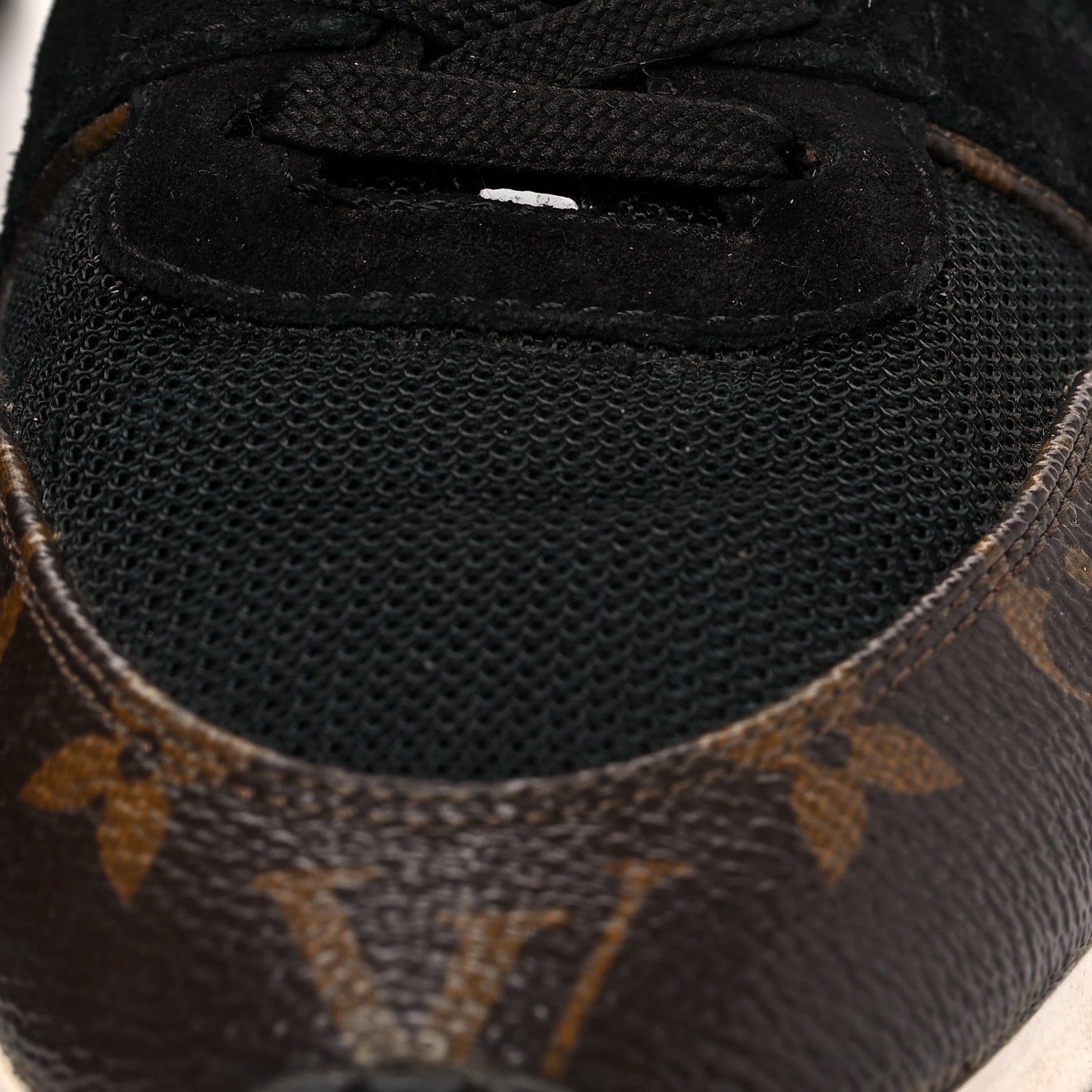 Louis Vuitton Suede Monogram Run Away Sneakers 36.5 Black 8 of 9