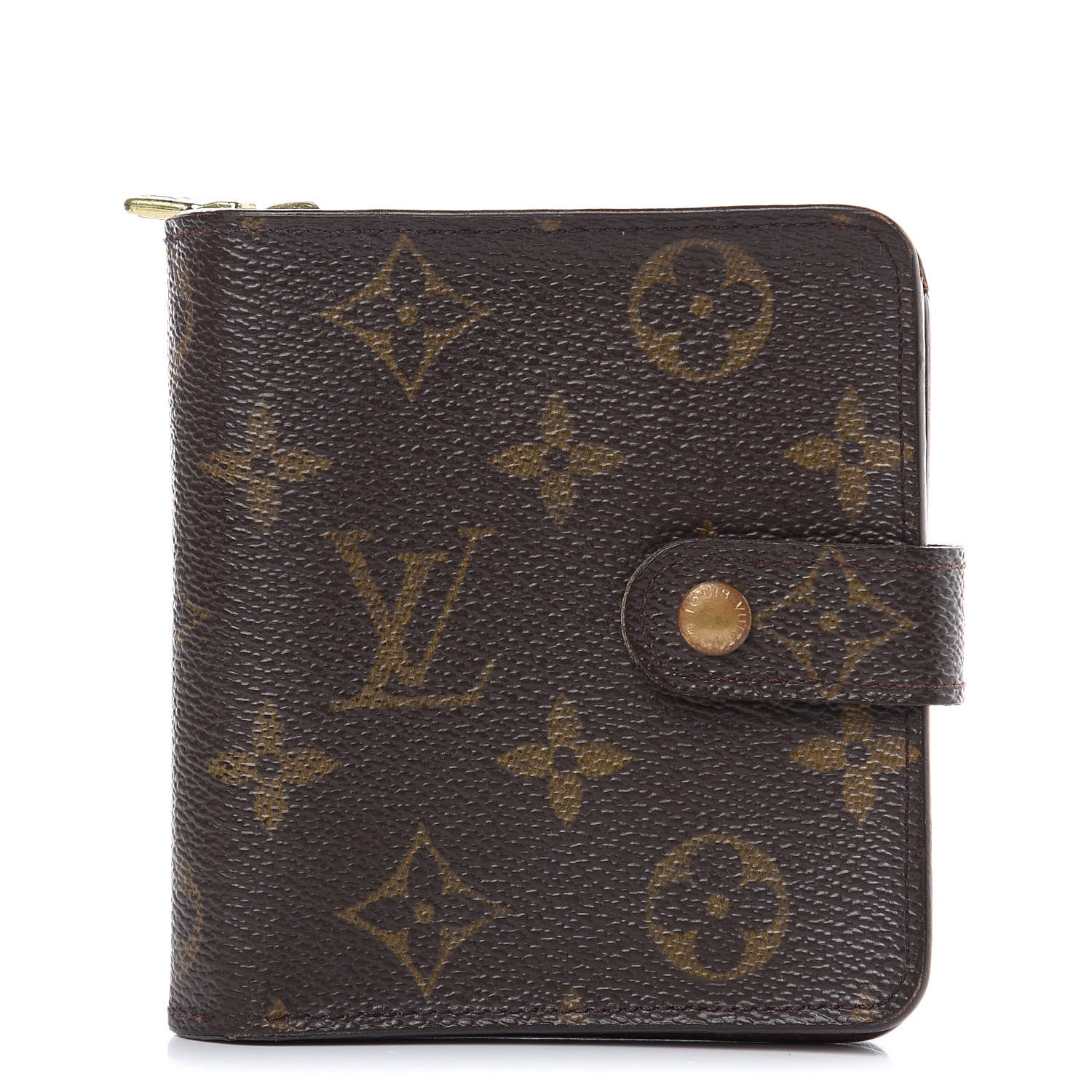 Louis Vuitton Monogram Compact Zippe Zipped Wallet 1 of 15