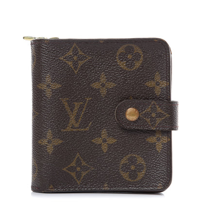 Louis Vuitton Monogram Compact Zippe Zipped Wallet 1 of 15