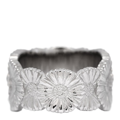 Buccellati Sterling Silver Gold Vermeil Blue Agate Blossoms Daisy Color Eternelle Ring 53 6.25 3 of 6