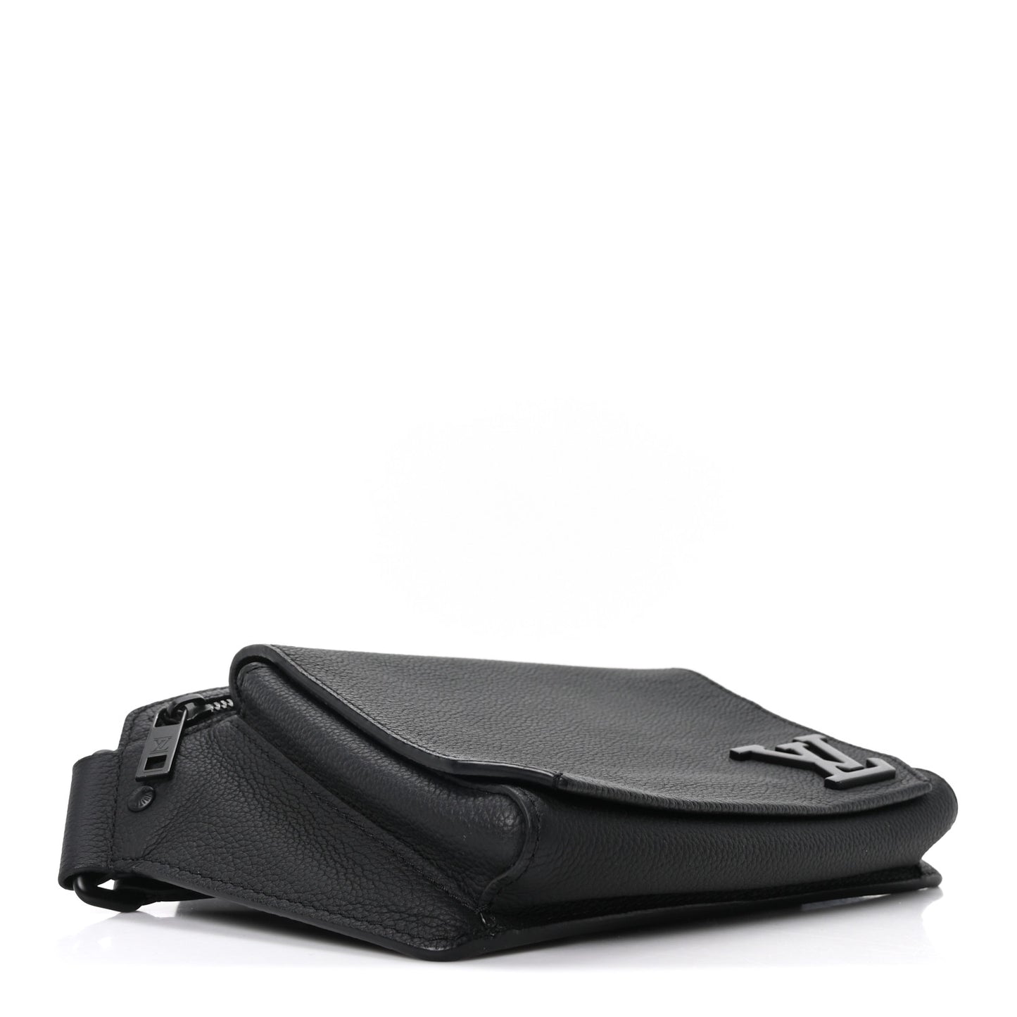 Grained Calfskin Aerogram Takeoff Sling Black