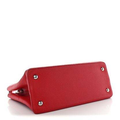 Louis Vuitton Taurillon Capucines MM Coquelicot 4 of 11