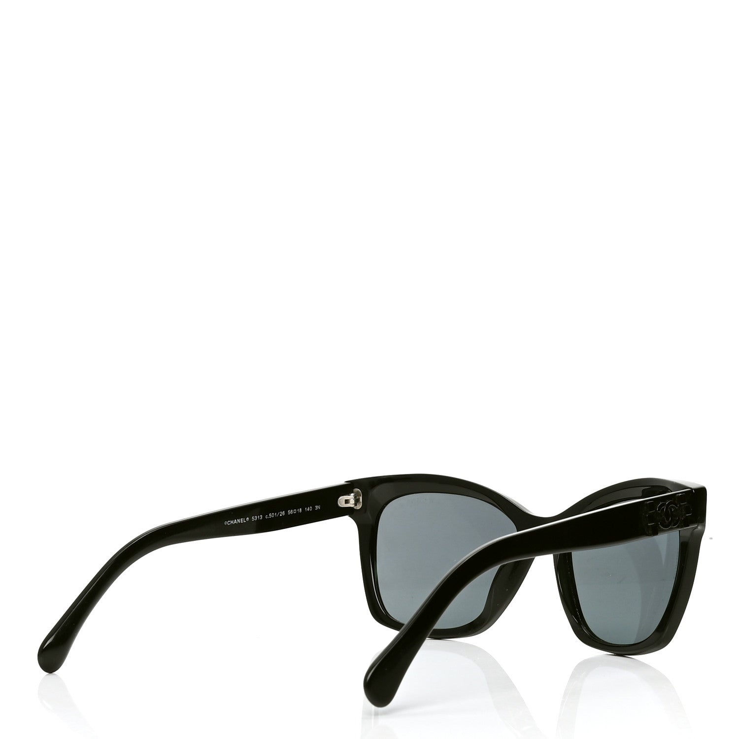 Chanel CC Butterfly Signature Sunglasses 5313 Black 4 of 4