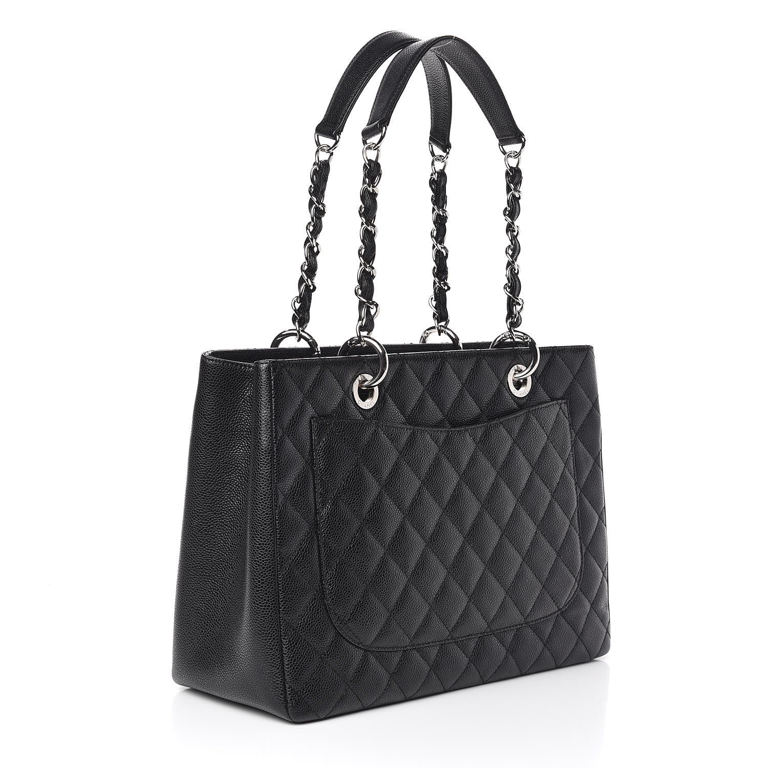 Chanel Caviar Quilted Grand Shopping Tote GST Black 3 of 10