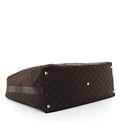 Gucci Nylon Monogram Extra Large Hobo Dark Brown 4 of 13