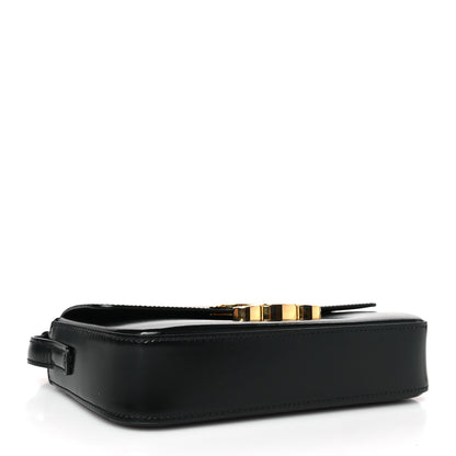 Celine Shiny Calfskin Triomphe Shoulder Bag Black 4 of 9