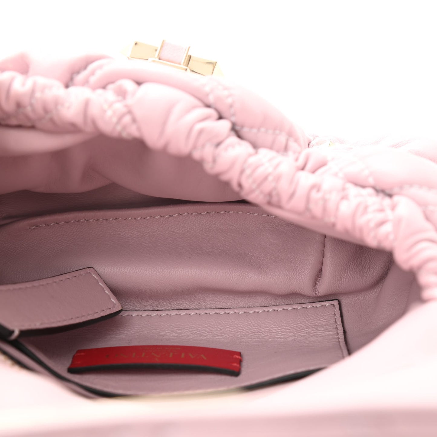 Nappa Small Spikeme Shoulder Bag Water Lillac