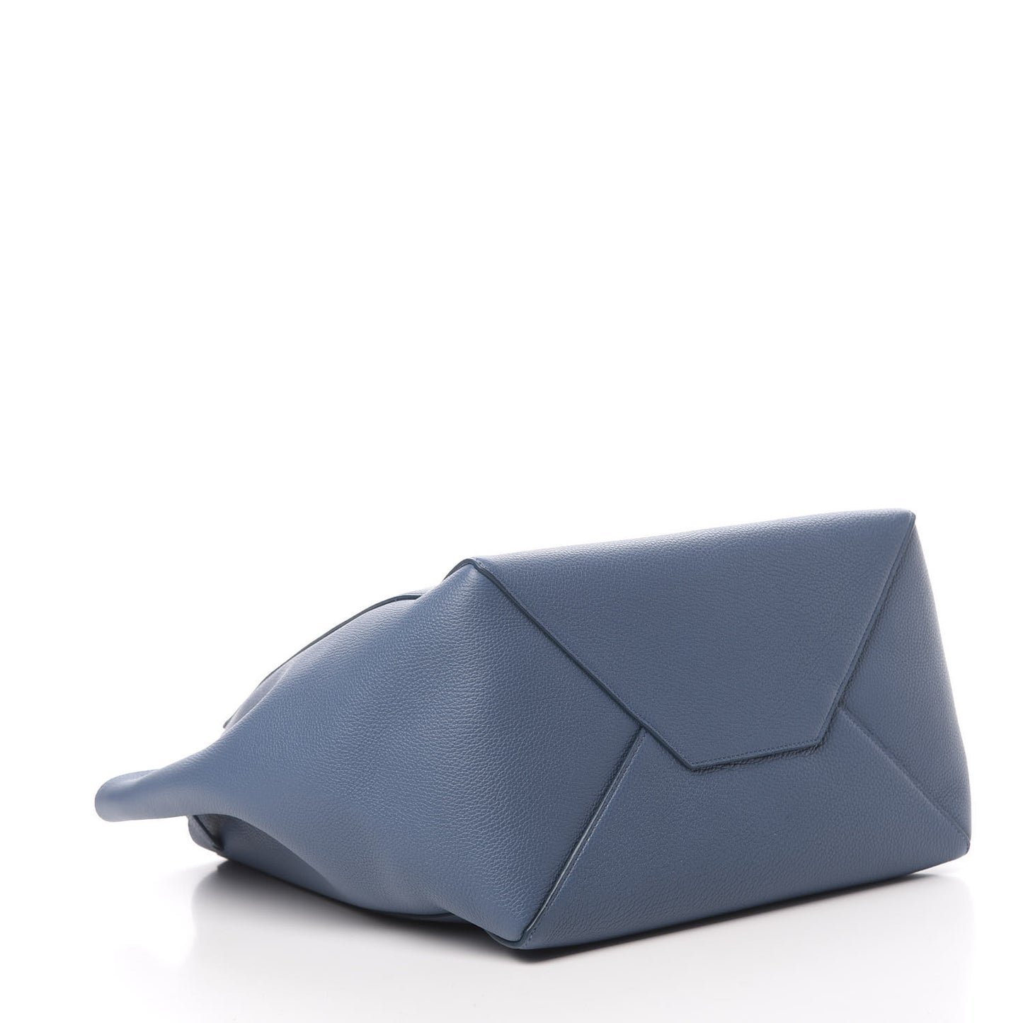 Soft Grained Calfskin Small Belt Cabas Phantom Slate Blue