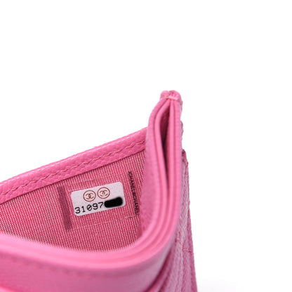 Chanel Caviar Quilted Card Holder Pink 7 of 12