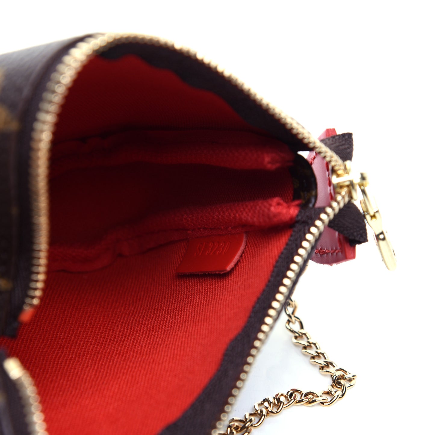 Monogram 2020 Christmas Animation Bumper Cars Mini Pochette Accessories Coquelicot