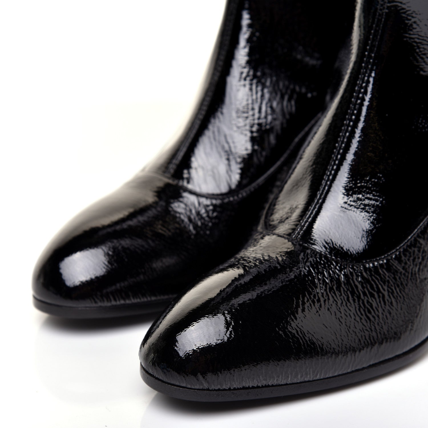Gucci Patent Pryntil Over The Knee Boots 35.5 Black 9 of 9