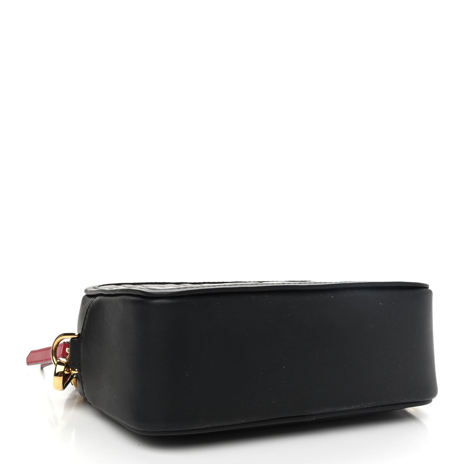 Fendi Vitello Century Bi-Color FF 1974 Embossed Mini Camera Case Maya Black 3 of 8
