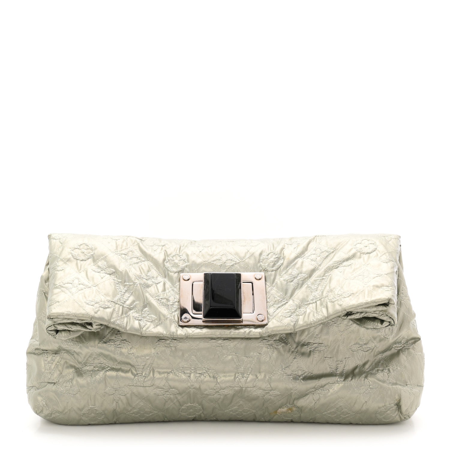 Louis Vuitton Jacquard Quilted Monogram Altair Clutch Argent 1 of 9