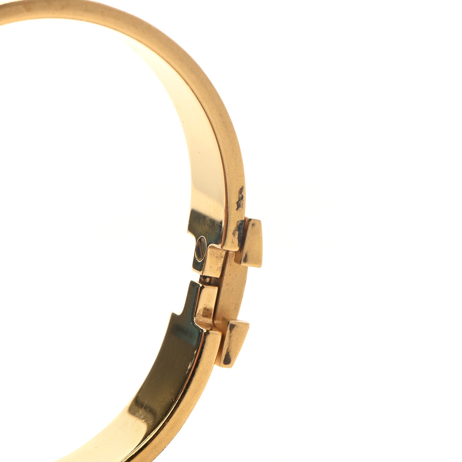 Hermes Enamel Narrow Clic Clac H Bracelet PM White 5 of 6