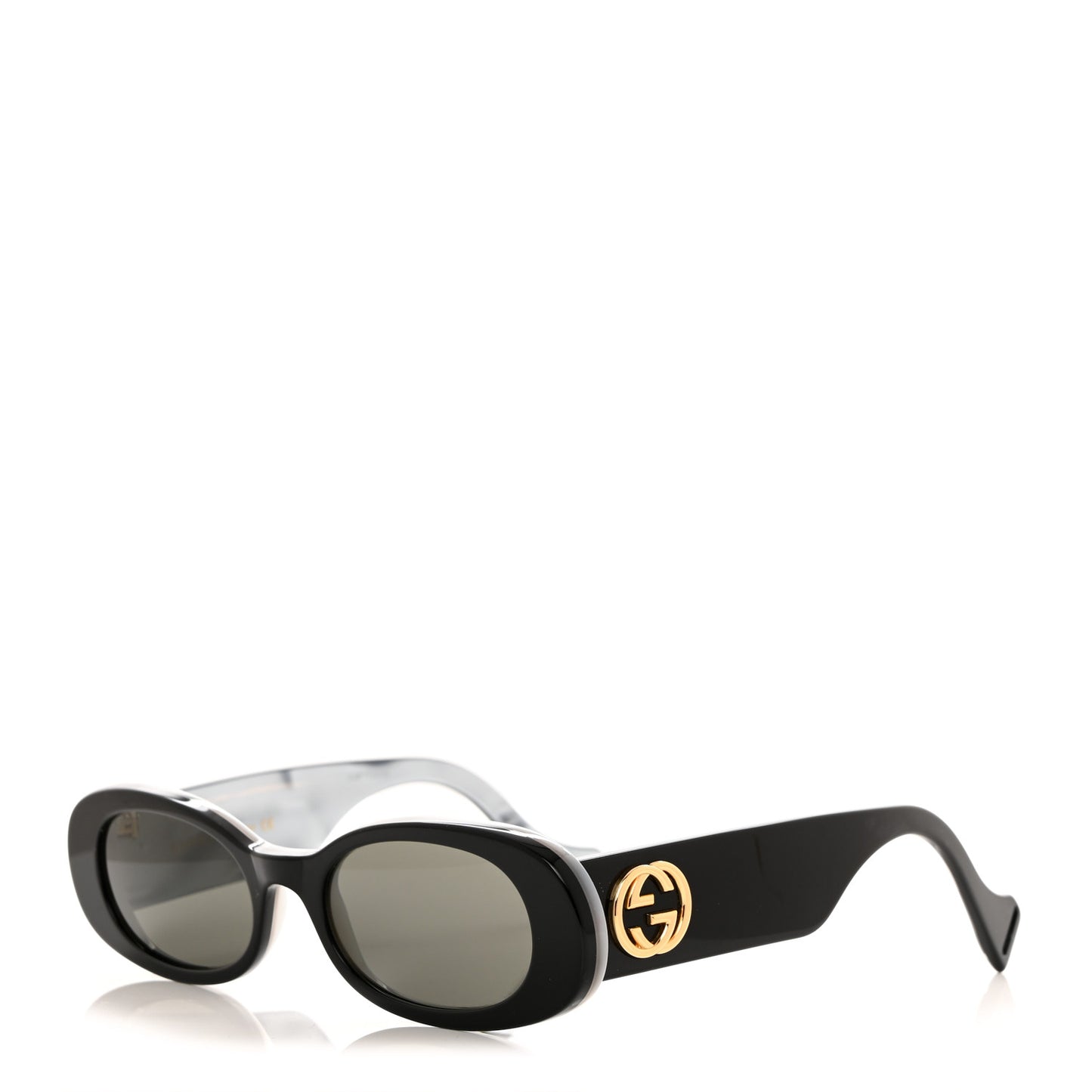 Acetate Oval Sunglasses GG0517S Black