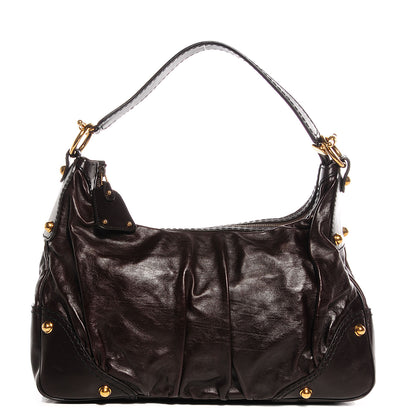 Gucci Leather Medium Jockey Hobo Dark Brown 1 of 7