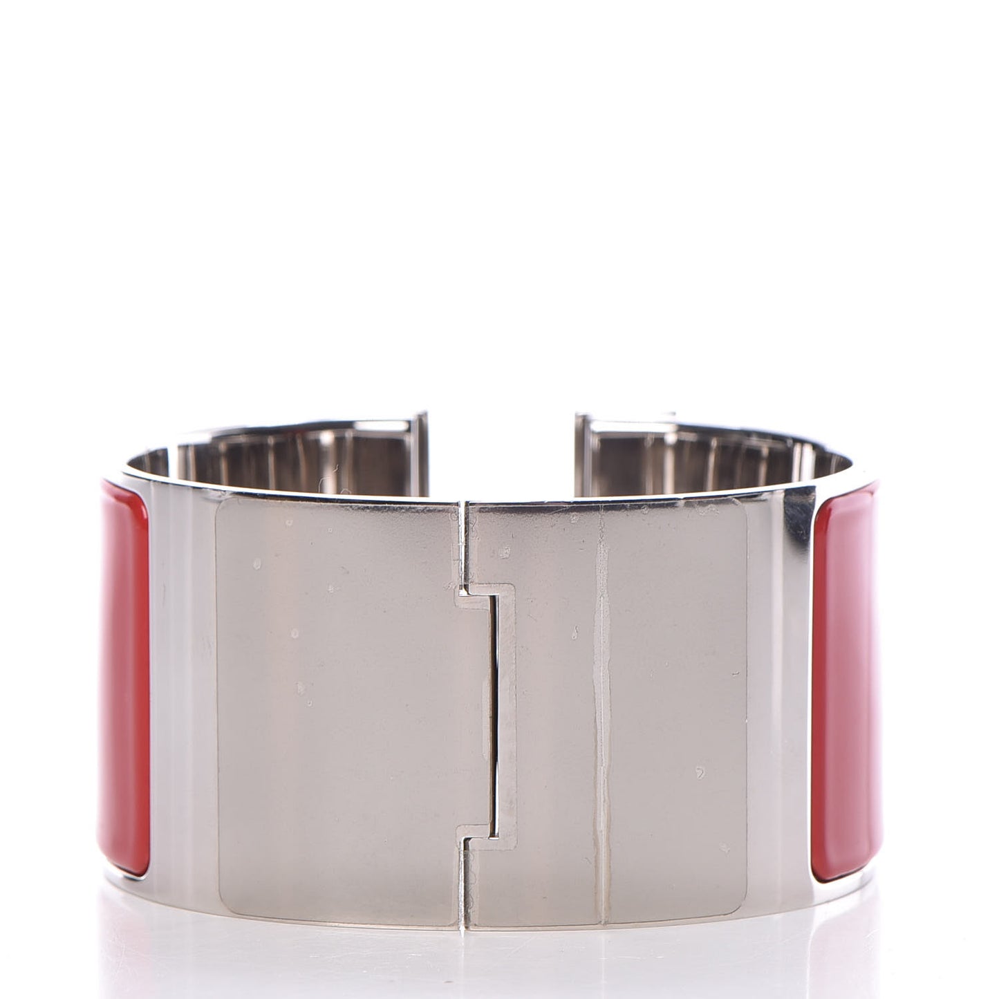 Enamel Extra Wide Clic Clac H Bracelet GM Red