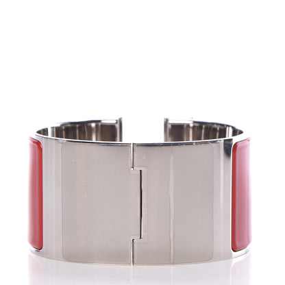 Hermes Enamel Extra Wide Clic Clac H Bracelet GM Red 3 of 4
