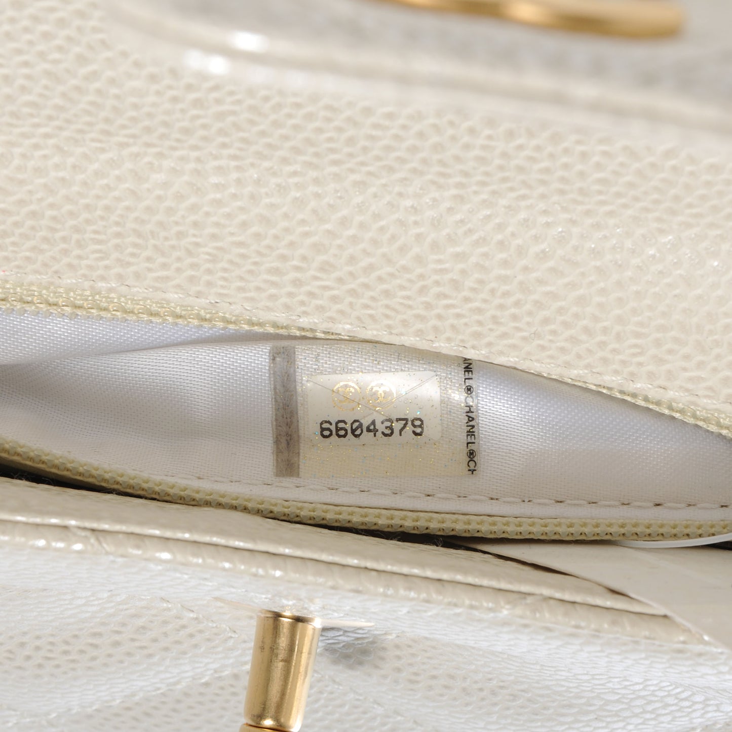 Caviar Evening Bag Pearl