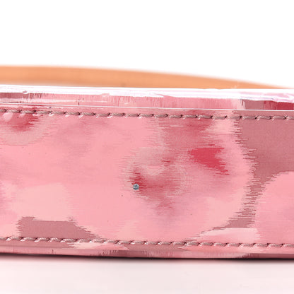 Louis Vuitton Vernis Ikat Pochette Accessories NM Rose Velours 7 of 11
