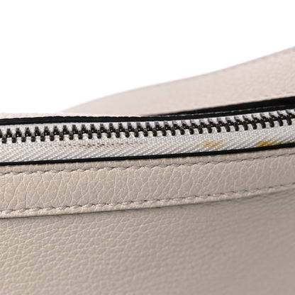 Gucci Grained Calfskin Logo Half Moon Hobo White 11 of 13
