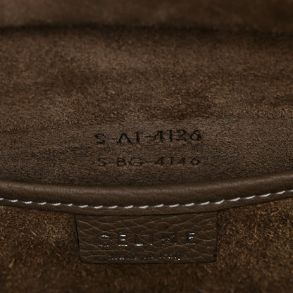 Celine Drummed Calfskin Nano Luggage Souris 7 of 10