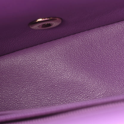 Chanel Patent Quilted Mini Rectangular Flap Purple 6 of 11