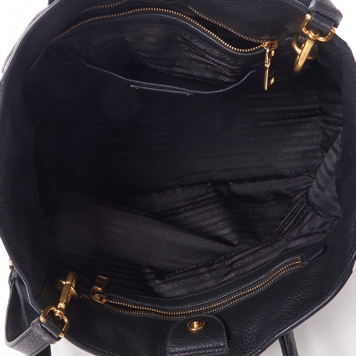 Vitello Daino Tote Black