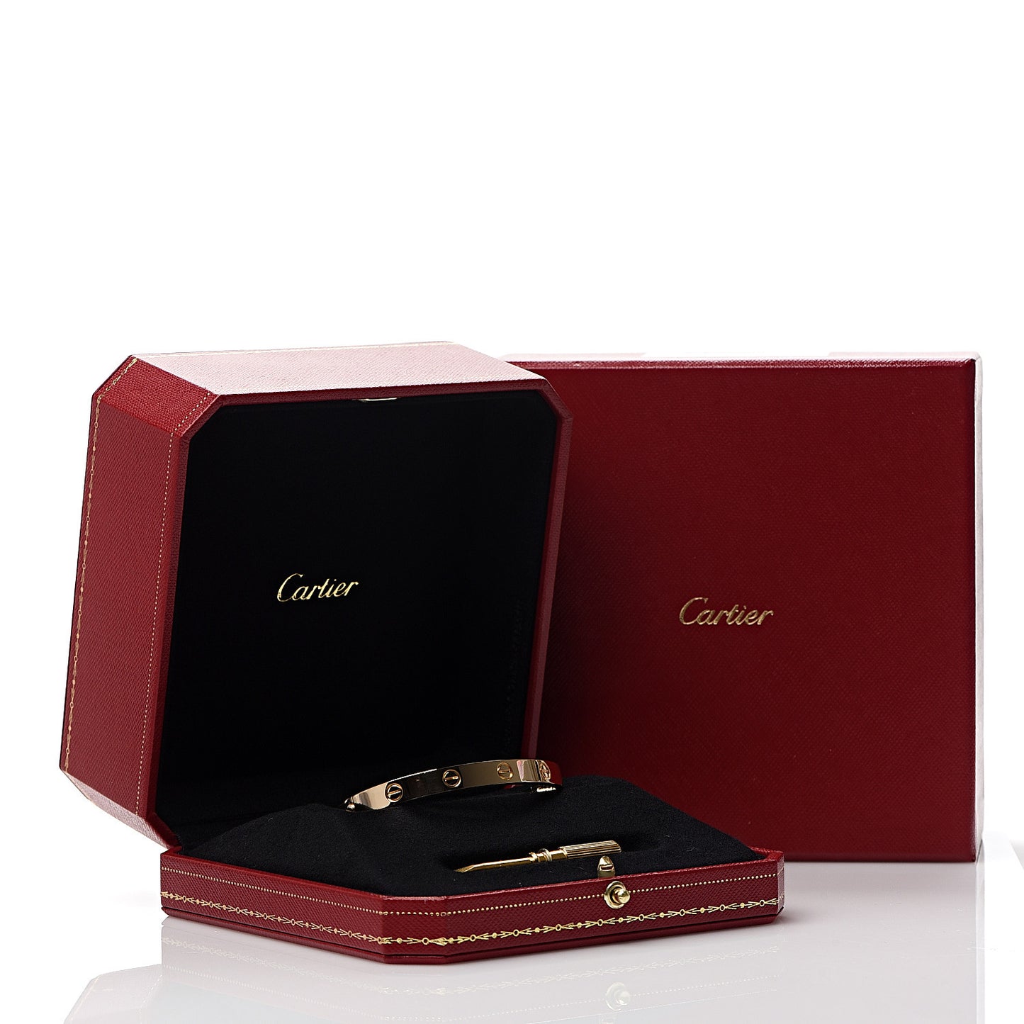 18K Yellow Gold LOVE Bracelet 17