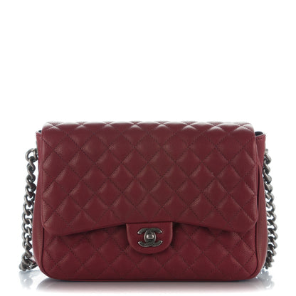 Chanel Caviar Quilted Medium Rock In Rome Single Flap Burgundy 1 of 6